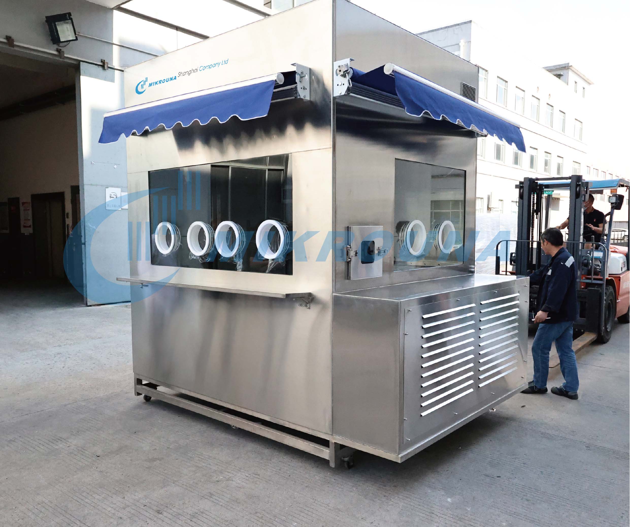 Virus (nucleic acid) sampling glove box workstation